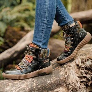 Josef Seibel Maren Boots 40 Leather Colorful Funky Arch Suppot